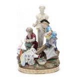 A Meissen Figural Group