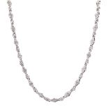 18KT White Gold and Diamond Necklace