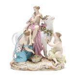 A Meissen Group of Europa and The Bull