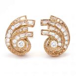14KT Gold and Diamond Earrings