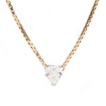 Heart Cut Diamond Pendant Necklace