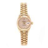 Lady's 18KT Gold Oyster Perpetual Datejust Watch, Rolex