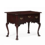 Mid-Atlantic Queen Anne Walnut Spanish Foot Dressing Table