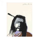 Fritz Scholder (AZ, 1937-2005), Indian Brave