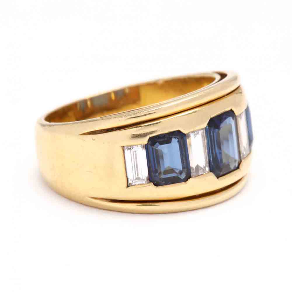 18KT Gold, Sapphire, and Diamond Ring - Image 2 of 5