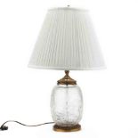 Rene Lalique Monnaie Du Pape Glass Table Lamp