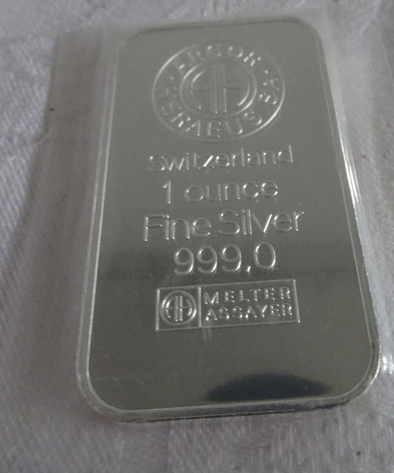 1 oz fine silver 999, Switzerland 1990, Nobel Peace Prize Michail Gorbatschow. - Bild 2 aus 2