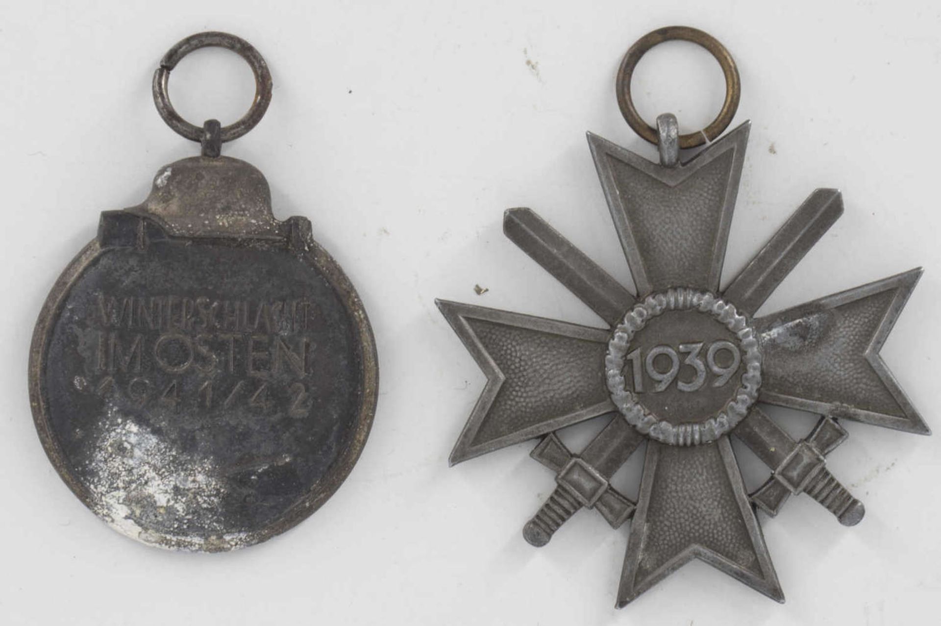 Two badges Third Reich, consisting of: War Merit Cross 2nd Class and Eastern Medal. - Bild 2 aus 2