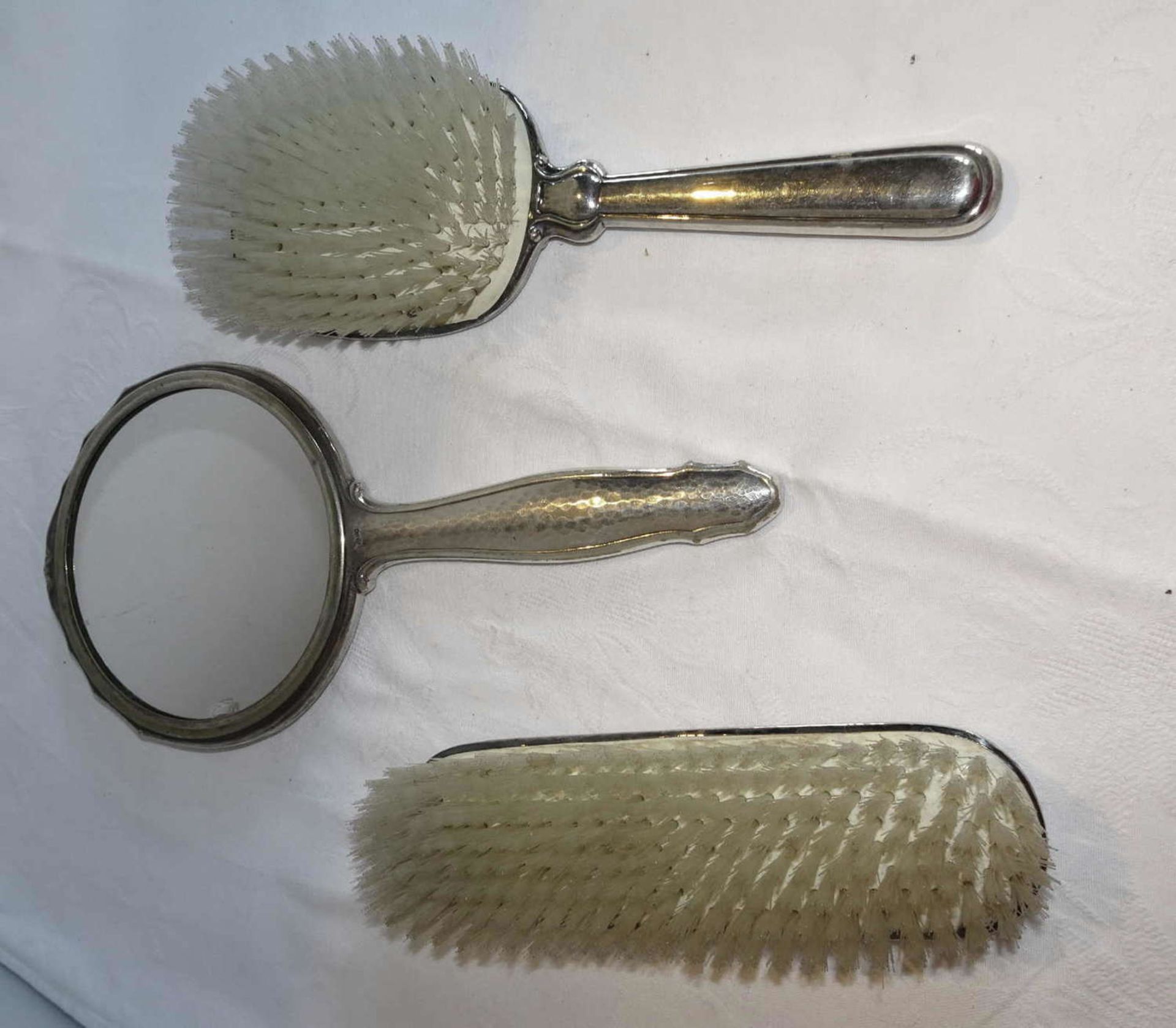 Hairdressing set - silver, 3 pieces. - Image 2 of 3
