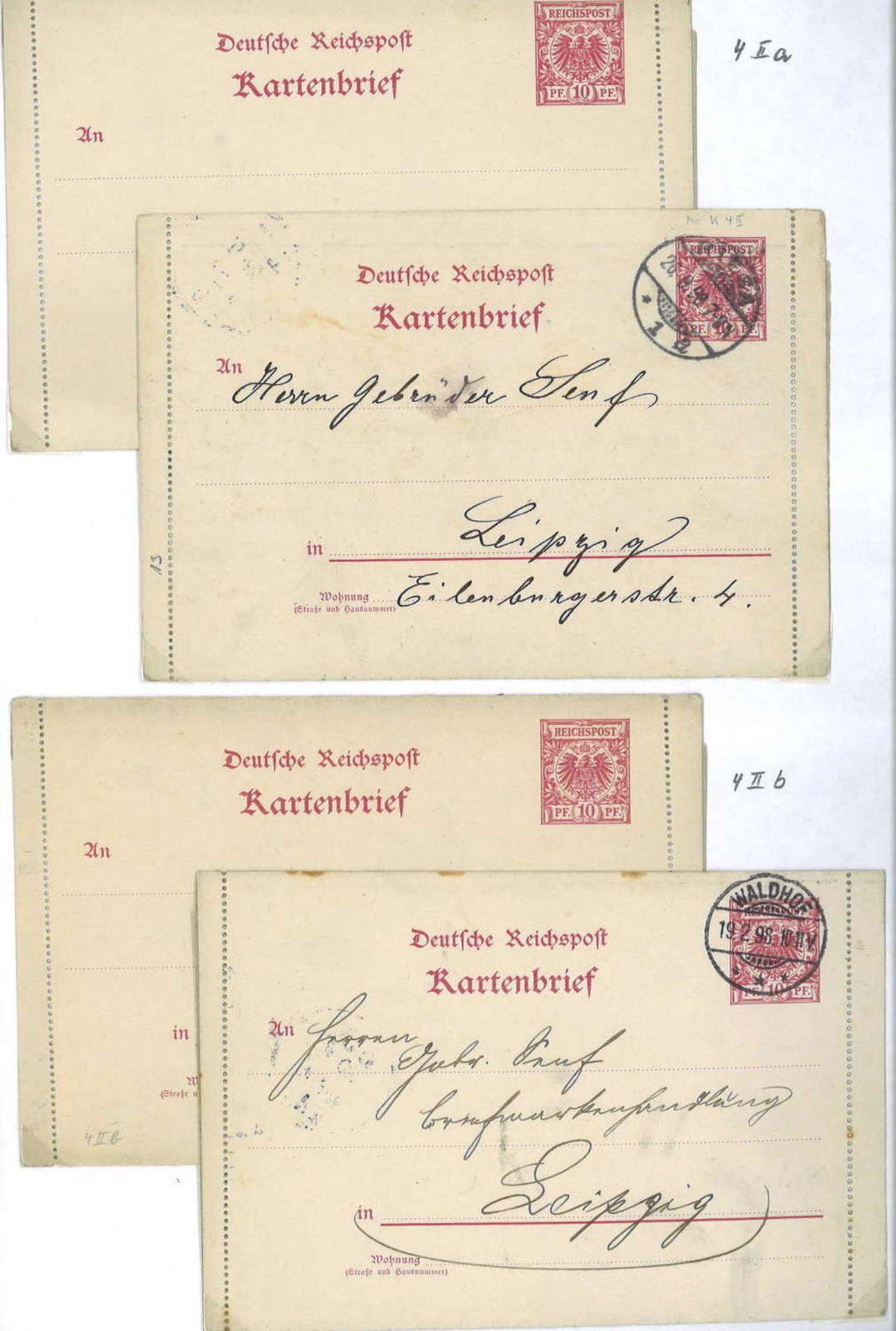 German Empire, TOP collection, card letters from K1 - K23 with undervalues. - Bild 2 aus 5