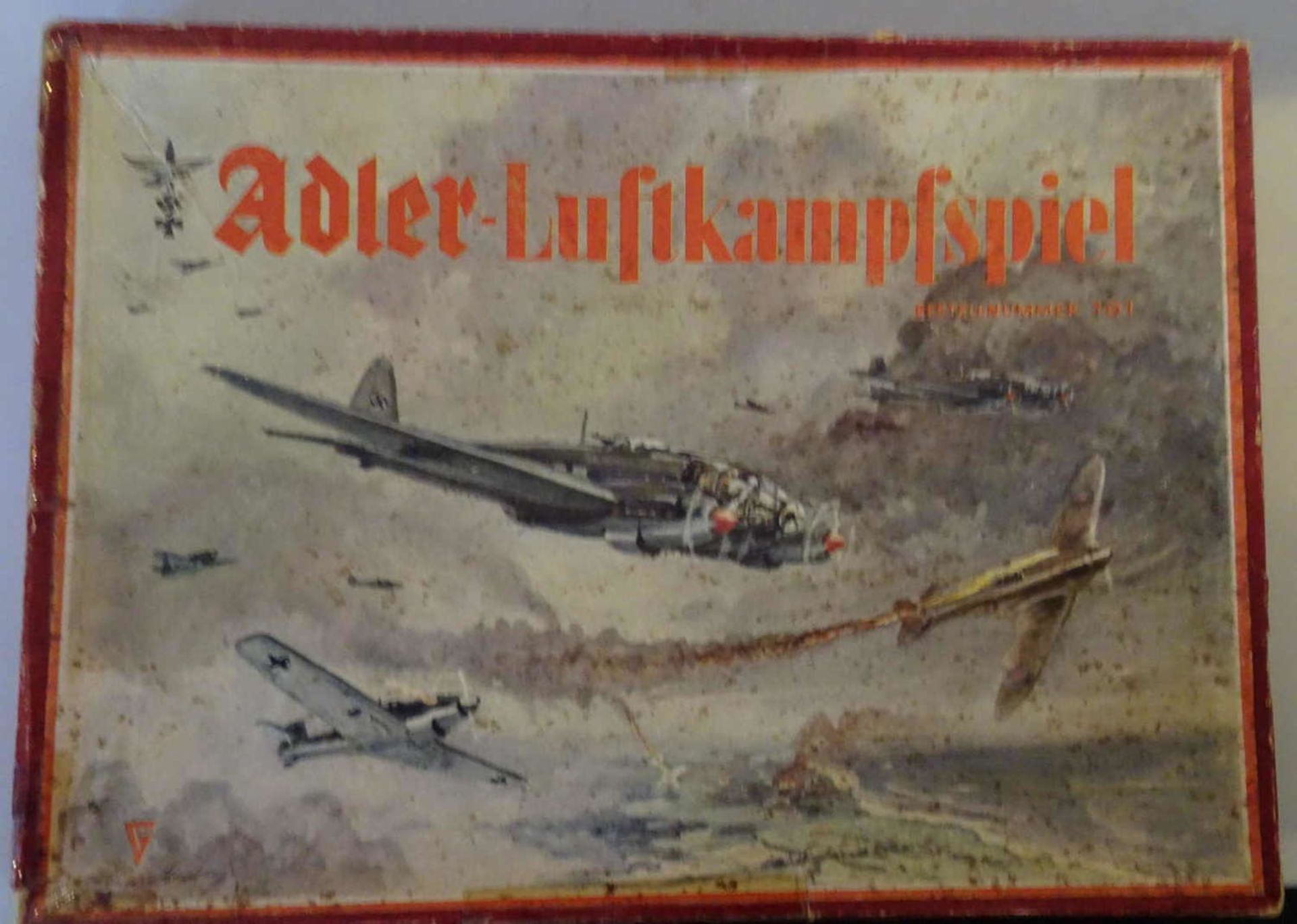 1942, Publisher Hugo Gräfe with the following accessories: Original game manual, original board, - Bild 2 aus 3