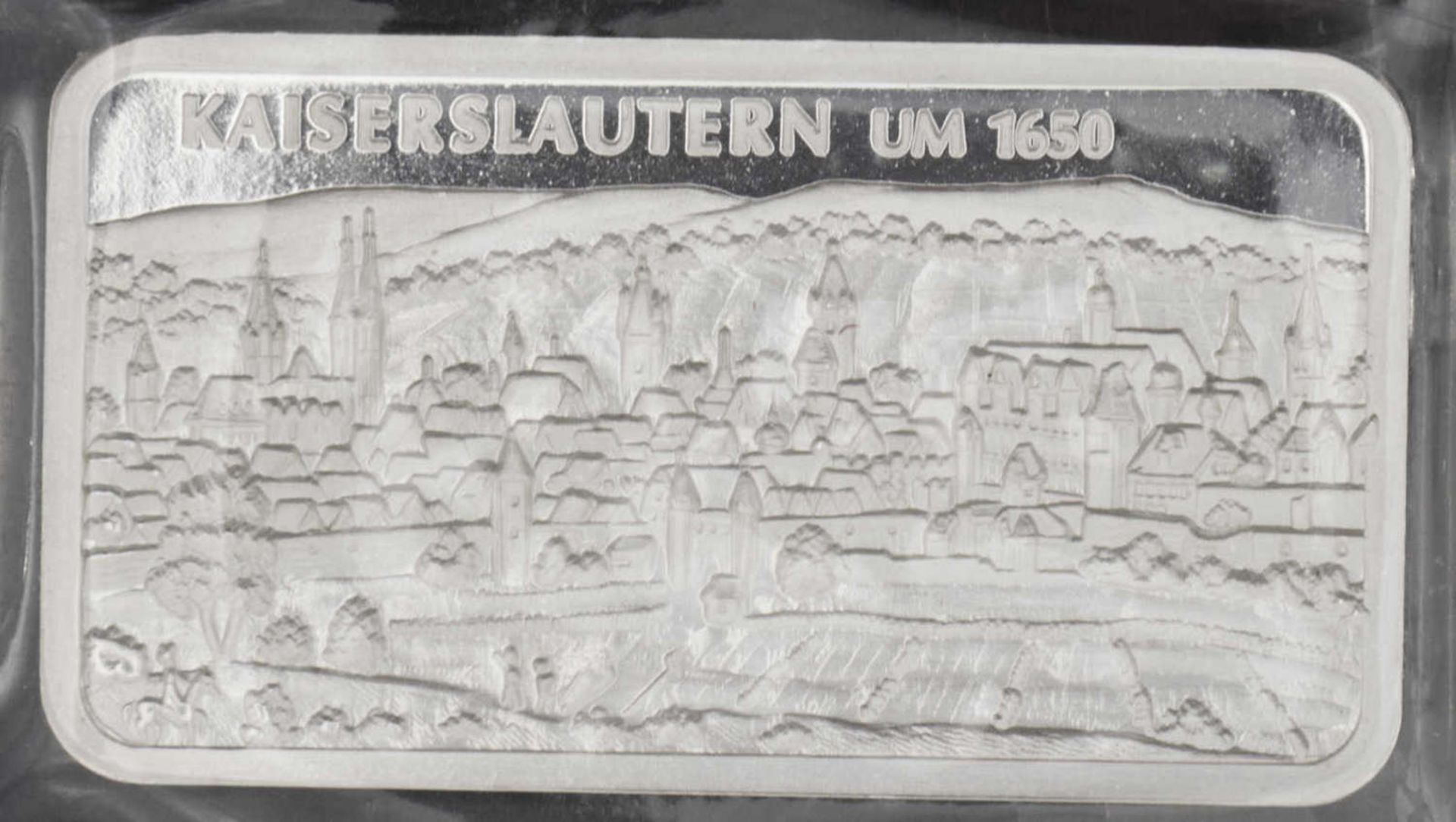 Kaiserslautern, 1 Unze Silberbarren. Silber 999.