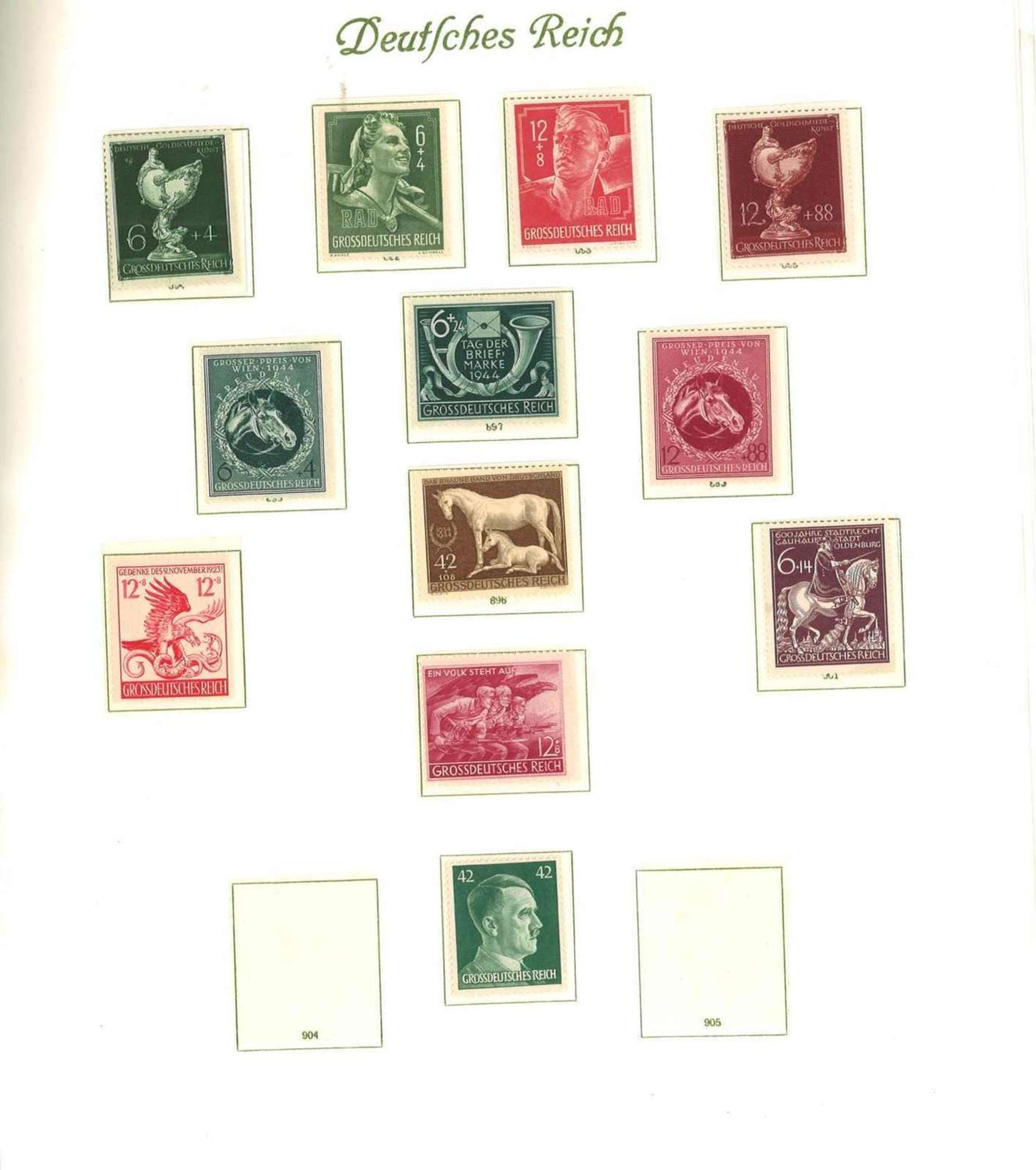 German Empire, Borek printed album, from Michel No. 31, little occupied. - Bild 4 aus 5