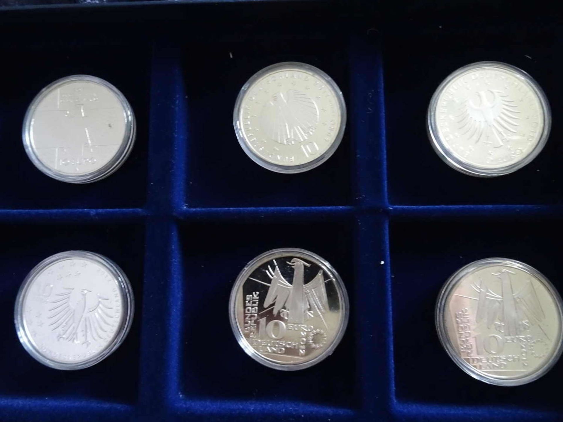 The official commemorative coins of the Federal Republic of Germany, 6x 10 euros. - Bild 3 aus 3