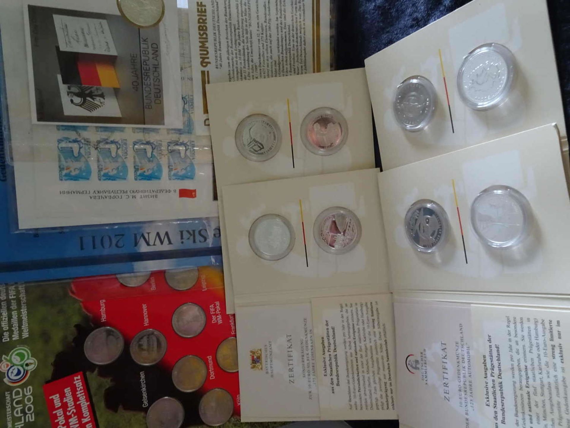 Small lot of euro coins FRG, consisting of 4x 10 euro coins, each with a special issue, 1 numis - Bild 2 aus 5