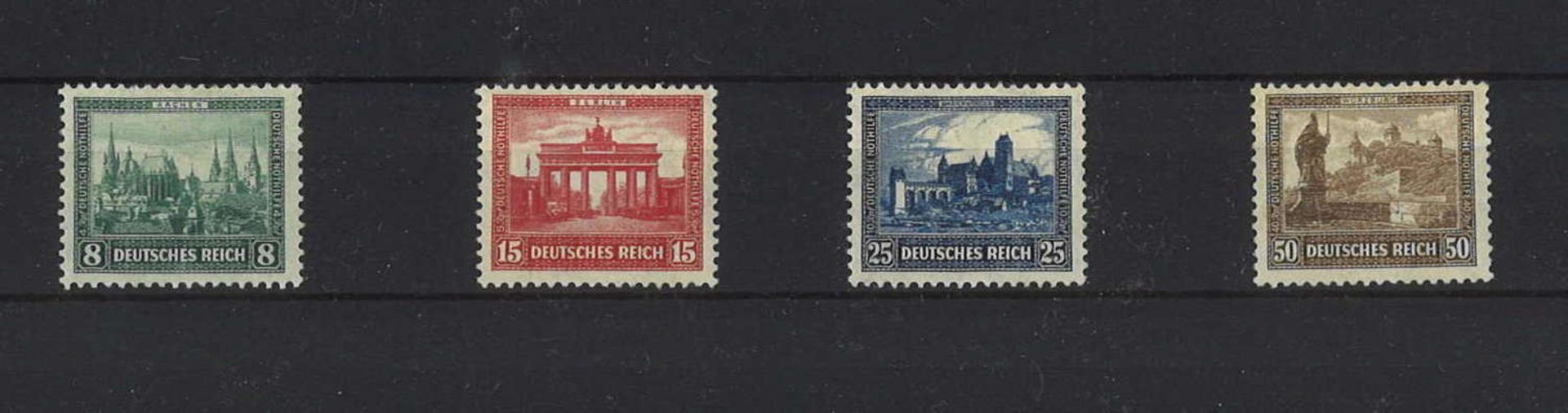 German Empire 1930, Michel No. 450-453, catalog price 140 euros