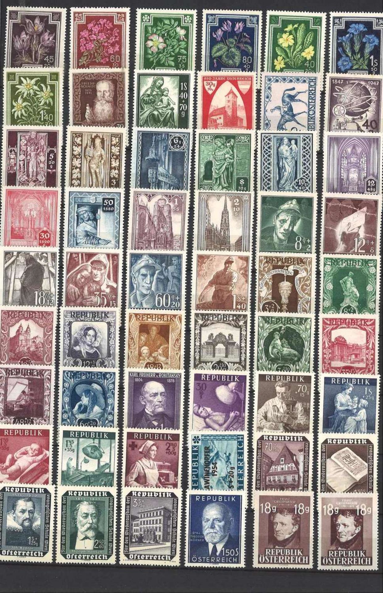 Collection of stamps, including Iceland, Norway, Sweden, Austria with miniature sheets, etc. - Bild 5 aus 7