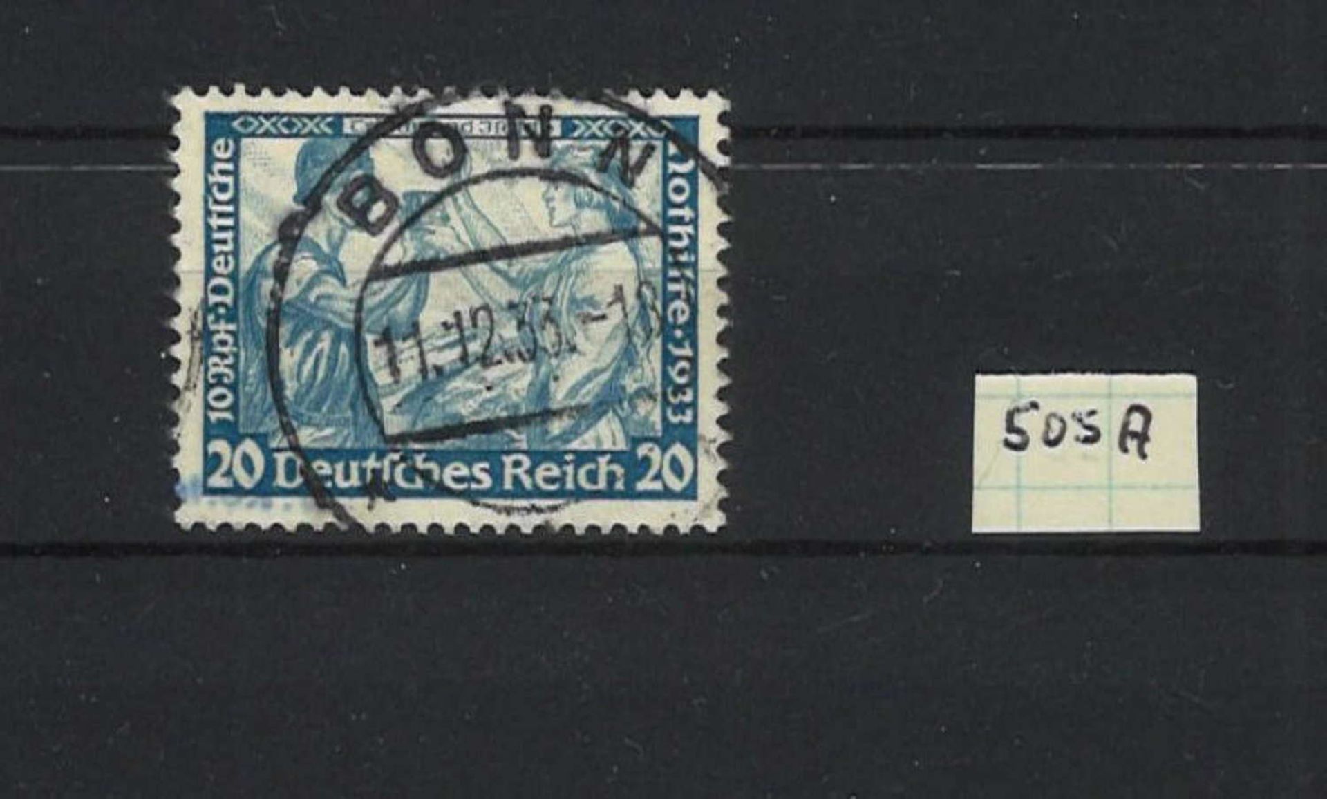 German Empire 1933, Michel No. 505A, catalog price 250 euros