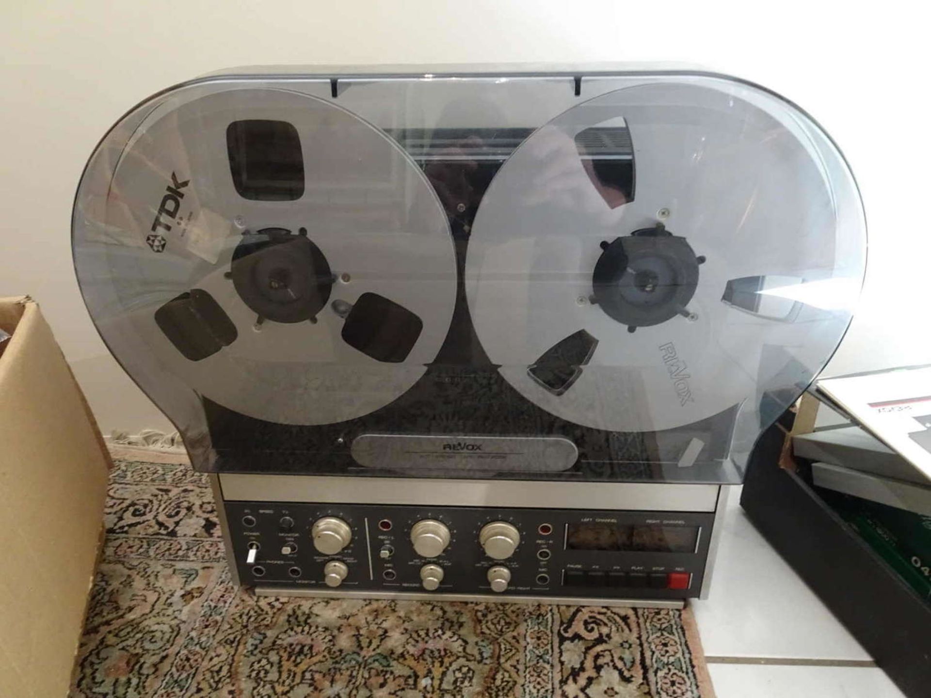 Revox B77 tape recorder with many tapes. Function not checked! - Image 2 of 3