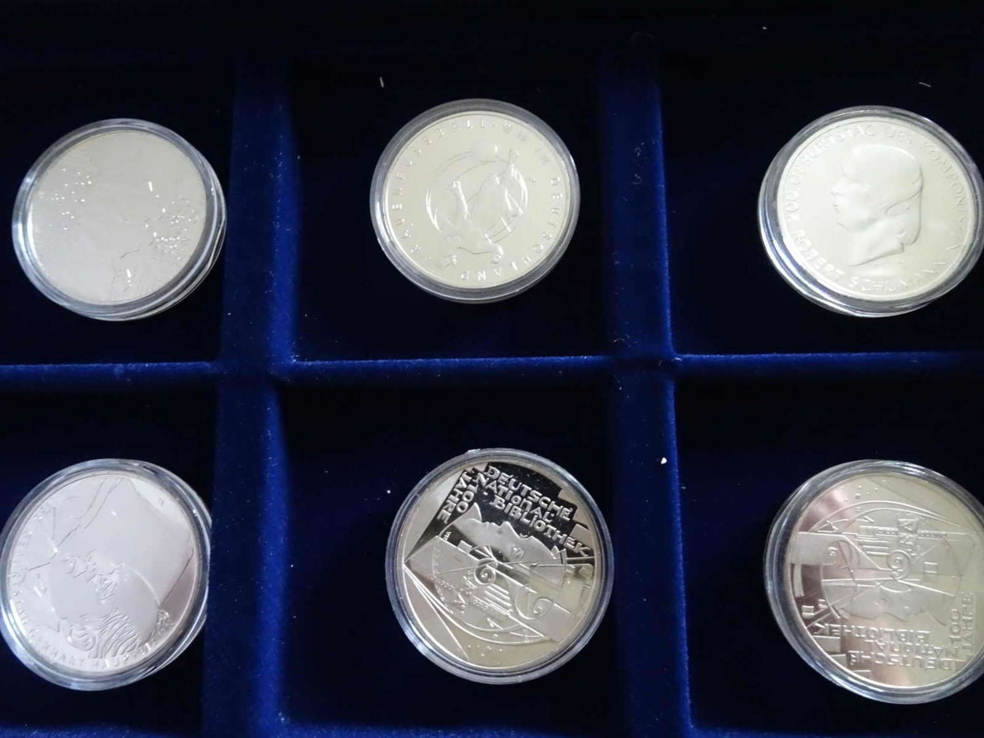 The official commemorative coins of the Federal Republic of Germany, 6x 10 euros. - Bild 2 aus 3