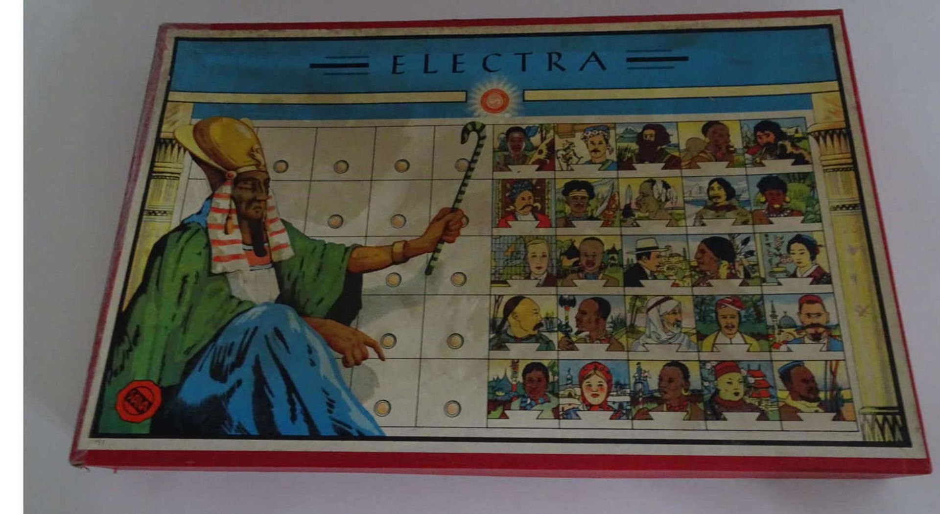 "Electra", electric question and answer game, red seal game, complete and functional with new