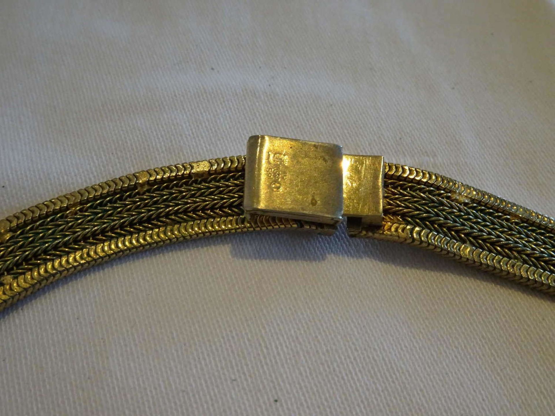 Fashion jewelry necklace, gold-plated, from Grosse 1959. - Bild 2 aus 2
