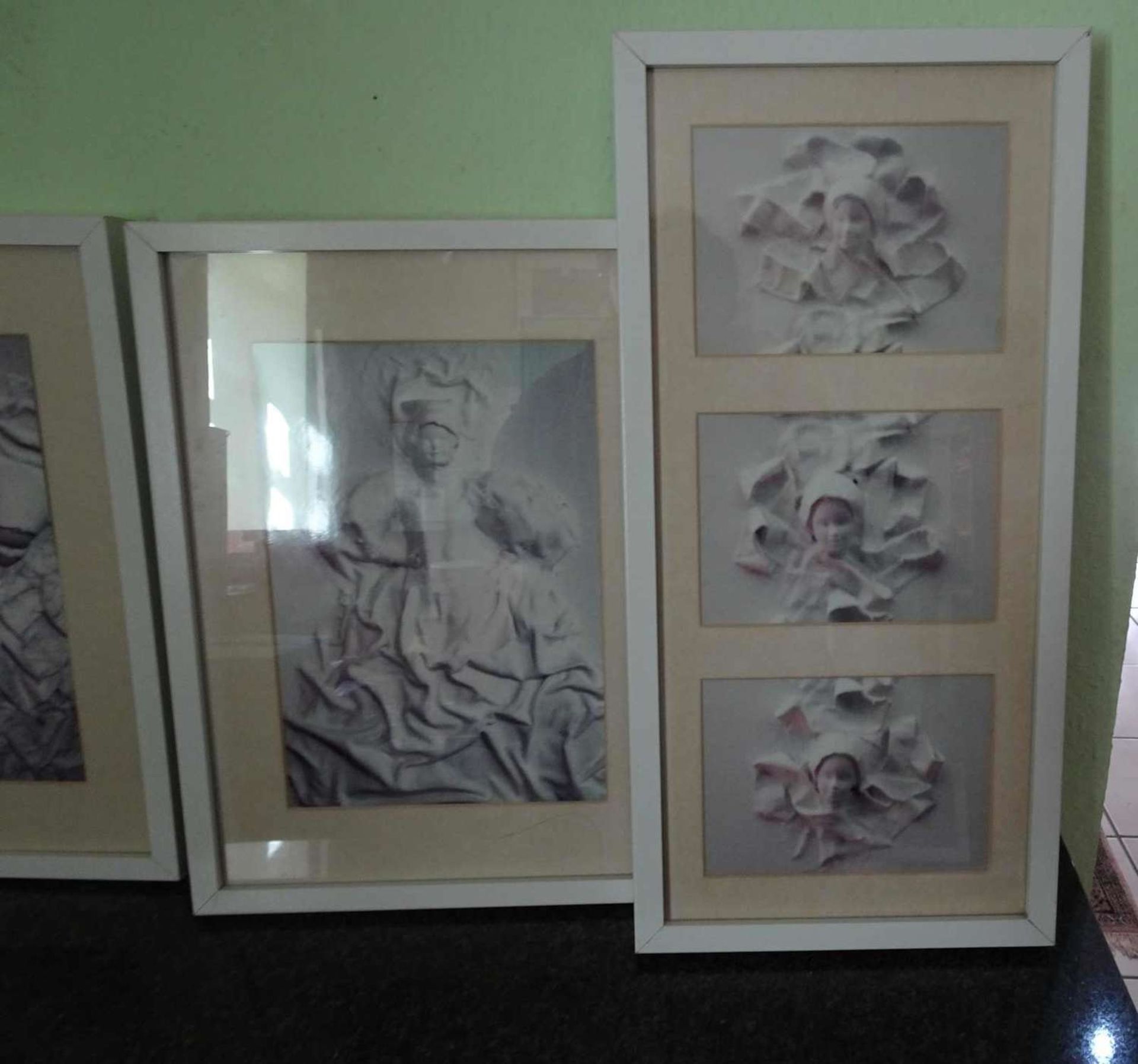 4 picture frames, IKEA Ribba, white. Dimensions: 3x approx.32.5 x 43.5 cm, 1x approx.25.5 x 53.5 cm. - Bild 3 aus 3