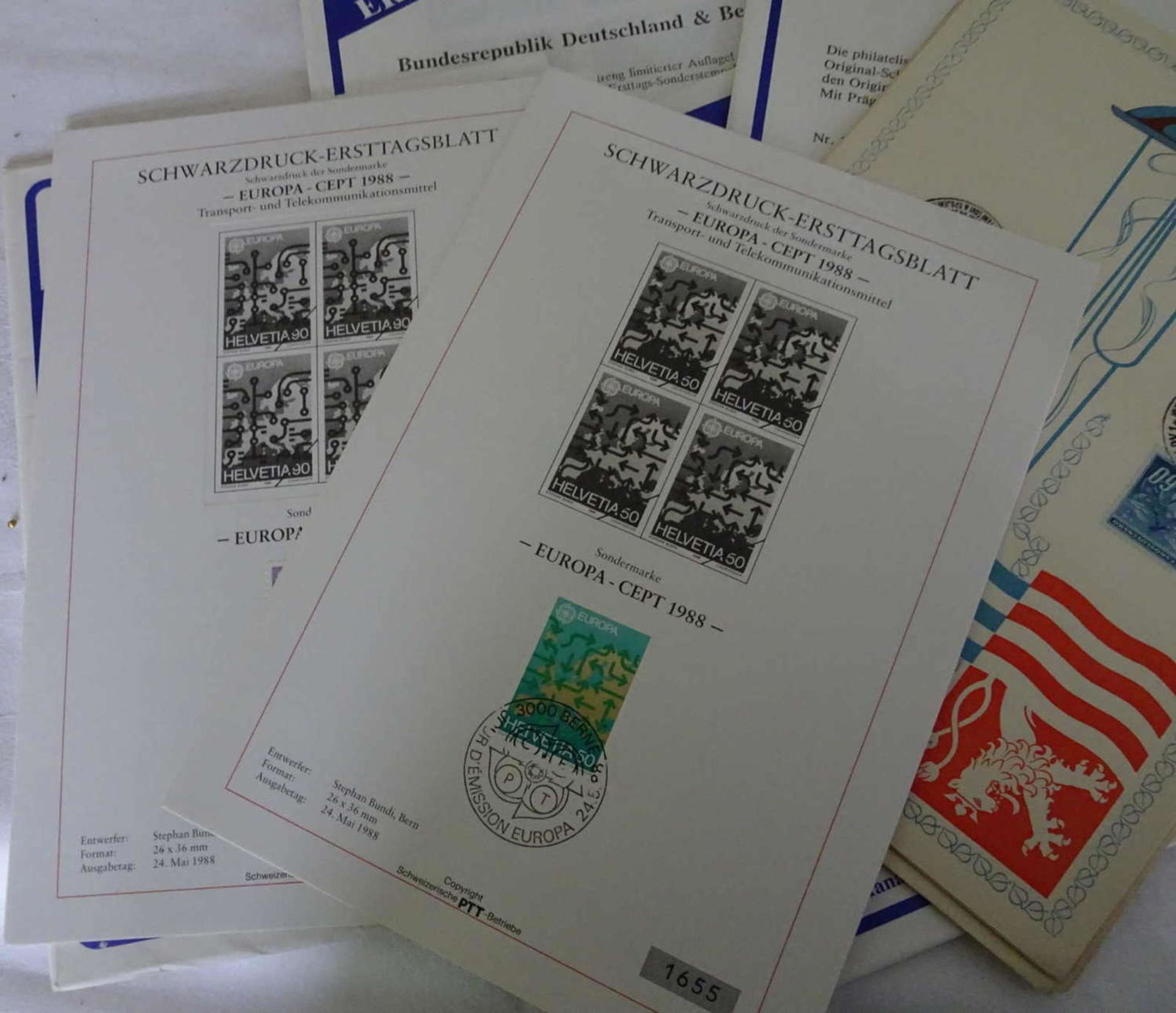 Lot of philately, with black prints, special sheets 1945, etc. Please inspect. - Bild 3 aus 3