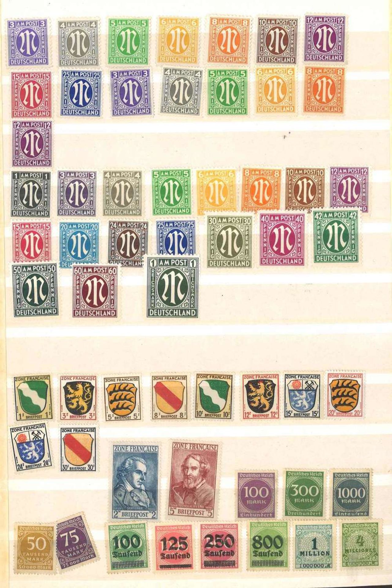 Duplicate album German Reich / Allied occupation, etc. many mint never hinged, as well as units. - Bild 7 aus 8