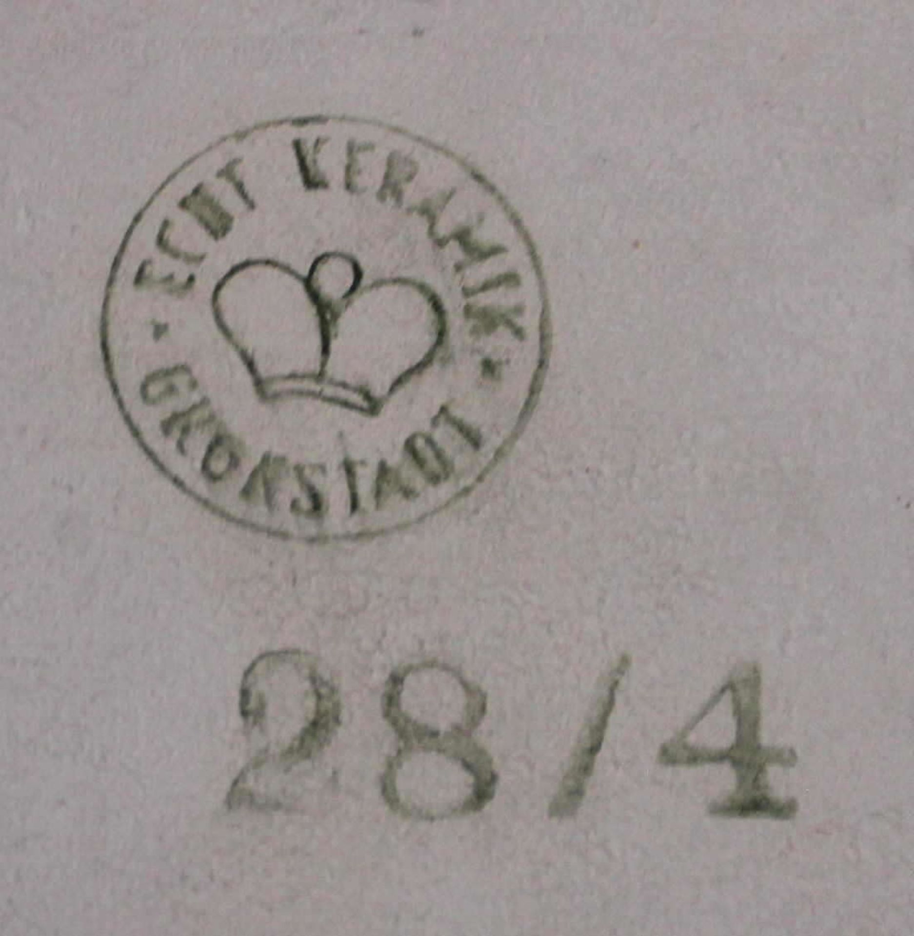 Wall tile Grünstadter Keramik, deer motif. 15x15 cm< - Image 2 of 2