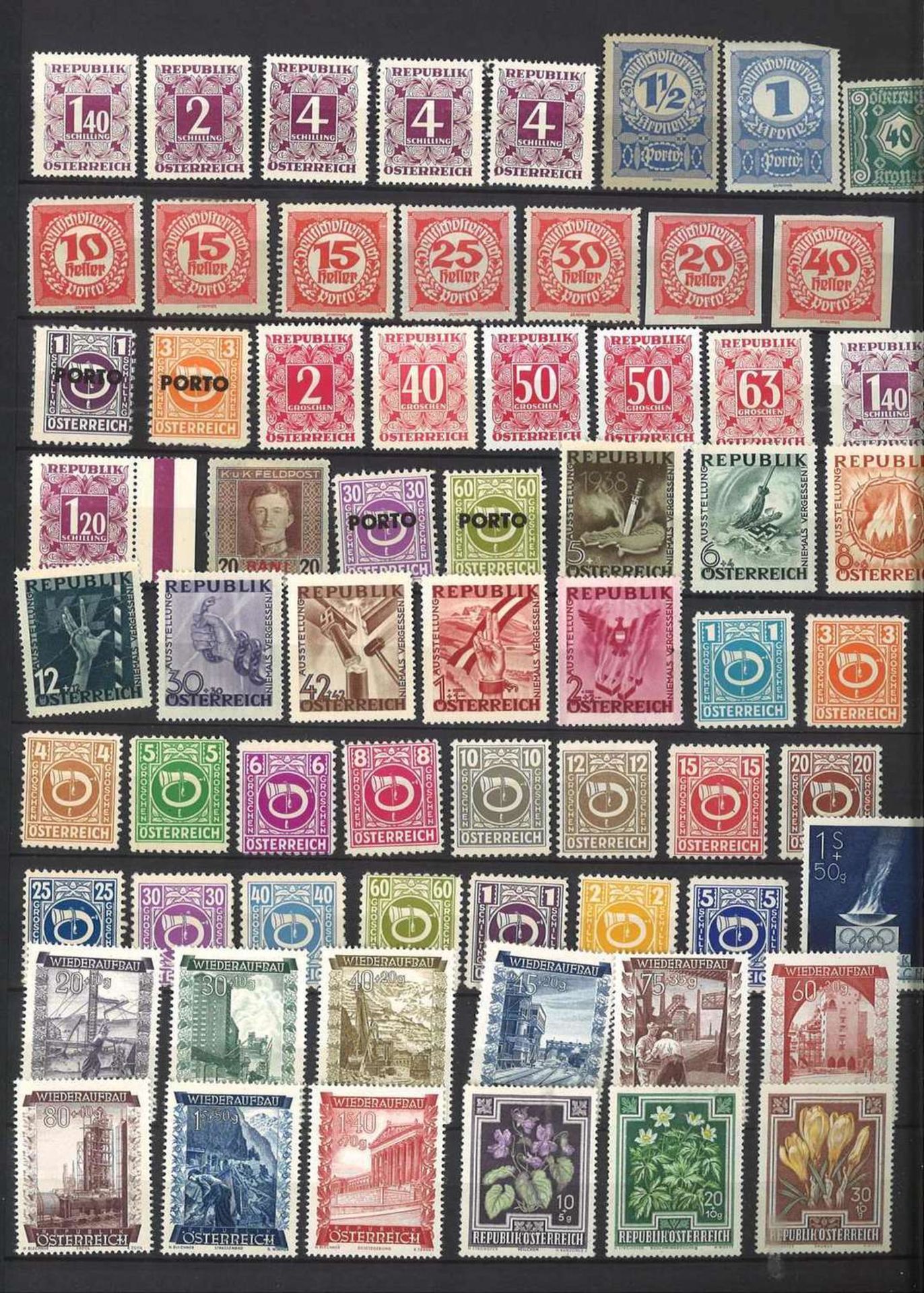 Collection of stamps, including Iceland, Norway, Sweden, Austria with miniature sheets, etc. - Bild 4 aus 7