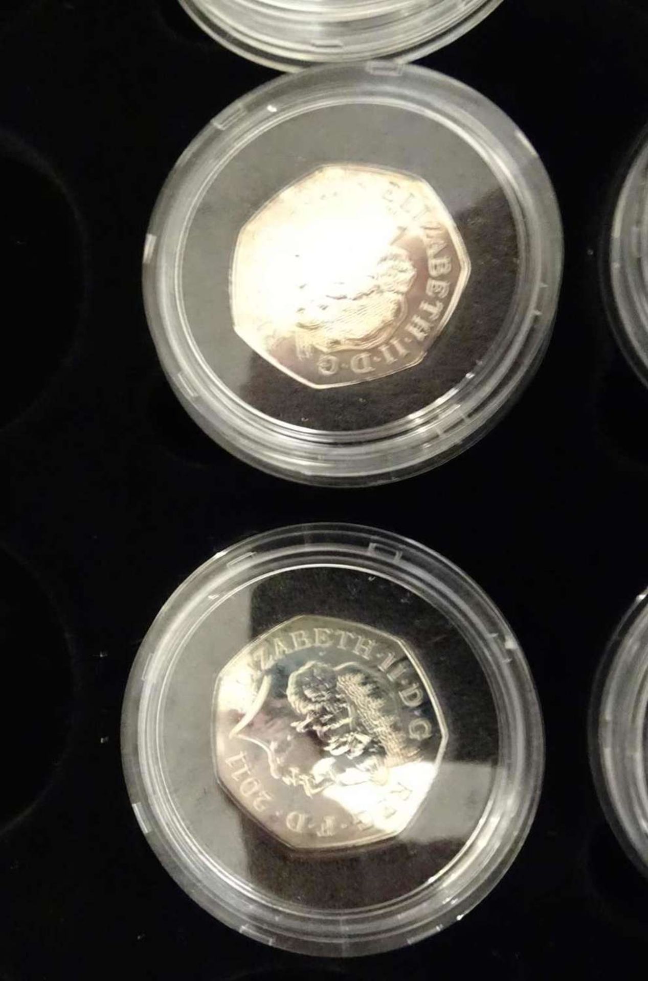 Lot of silver coins 2012 London Olympia Collection, 50p Silver coin. A total of 6 pieces, - Image 4 of 4
