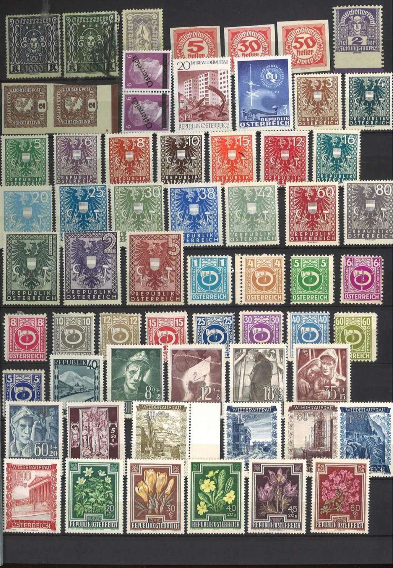 Collection of stamps, including Iceland, Norway, Sweden, Austria with miniature sheets, etc. - Bild 3 aus 7