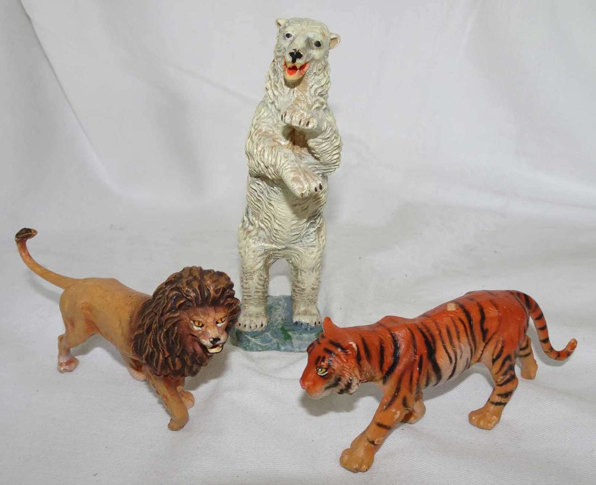 Elastolin plastic figures, 7 cm series. 3 zoo animals - good condition.Elastolin Kunststoff Figuren, - Bild 2 aus 3