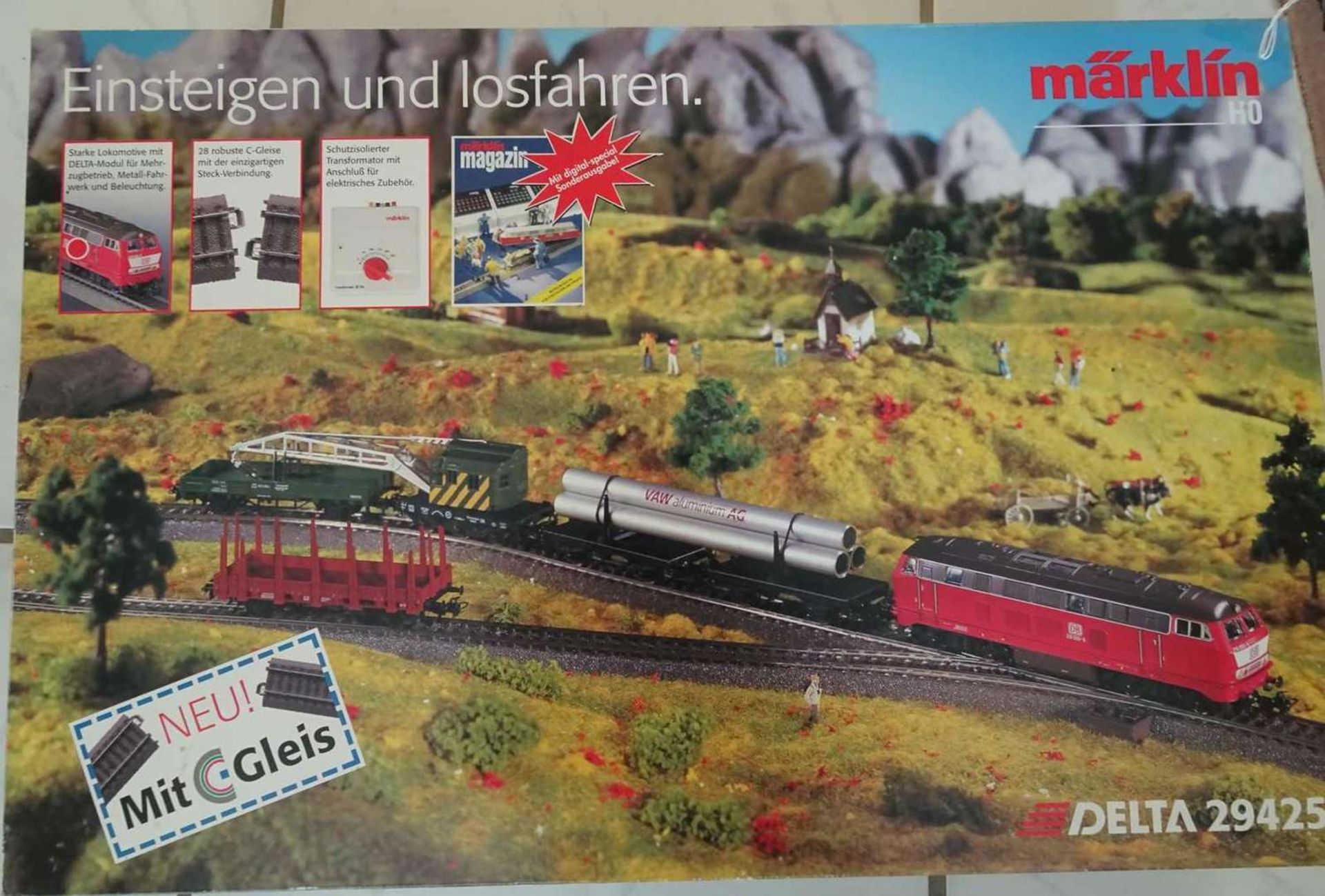 Märklin train set 29425 HO Delta. Apparently complete. Used, good condition.Märklin Zugpackung 29425