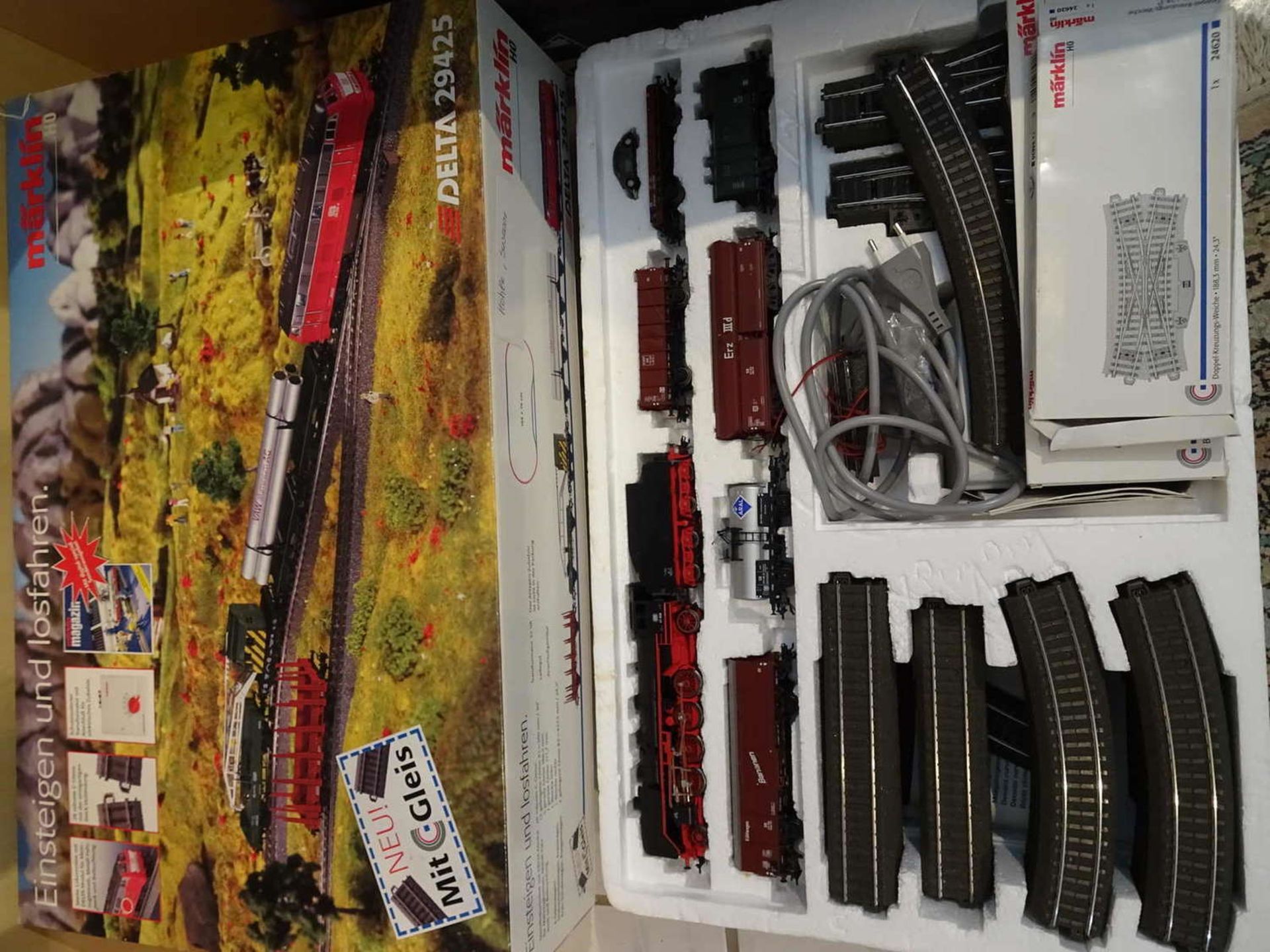 Märklin train set 29605 HO. Apparently complete. Used, good condition.Märklin Zugpackung 29605 HO.