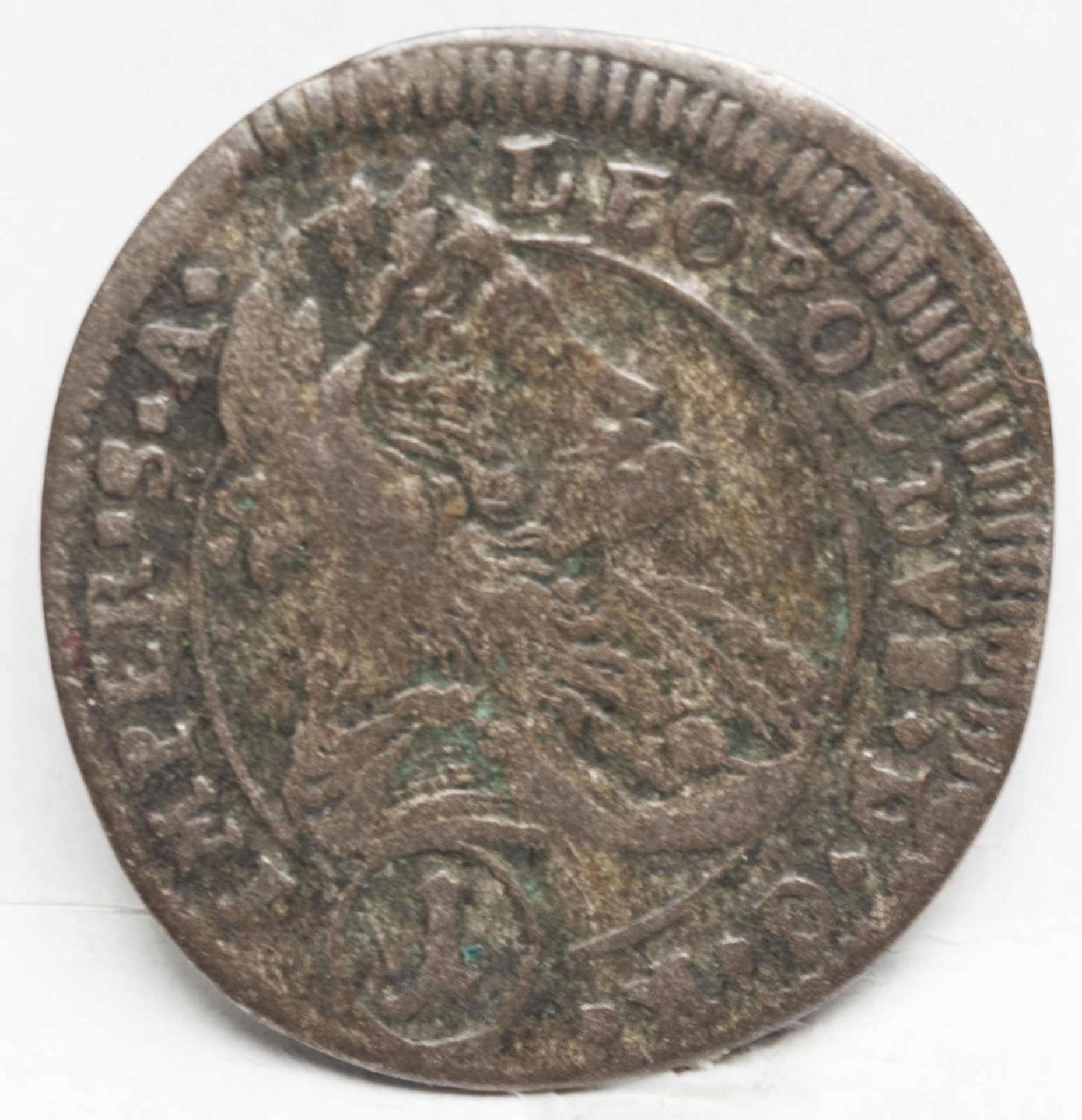 Österreich 1704, 1 Kreuzer - Silbermünze "Leopold I.". Münzstätte: Kuttenberg. Gewicht: ca. 0,7 g.