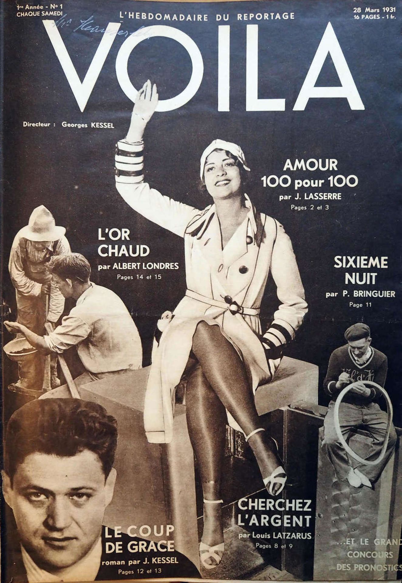 Voila - magazines, various magazines bound in a book. Issue March 28, 1931, April 25, 1931, June 20, - Bild 2 aus 7