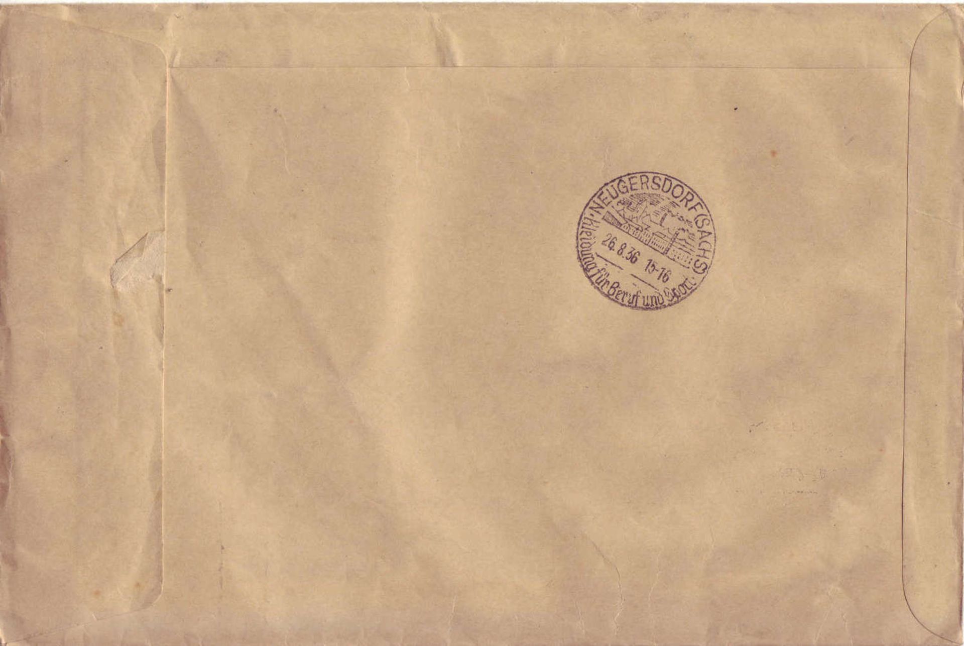 German empire 1936, R letter, local letter from Neugersdorf / Saxonia with Michel - No. 609, 610, - Bild 2 aus 2