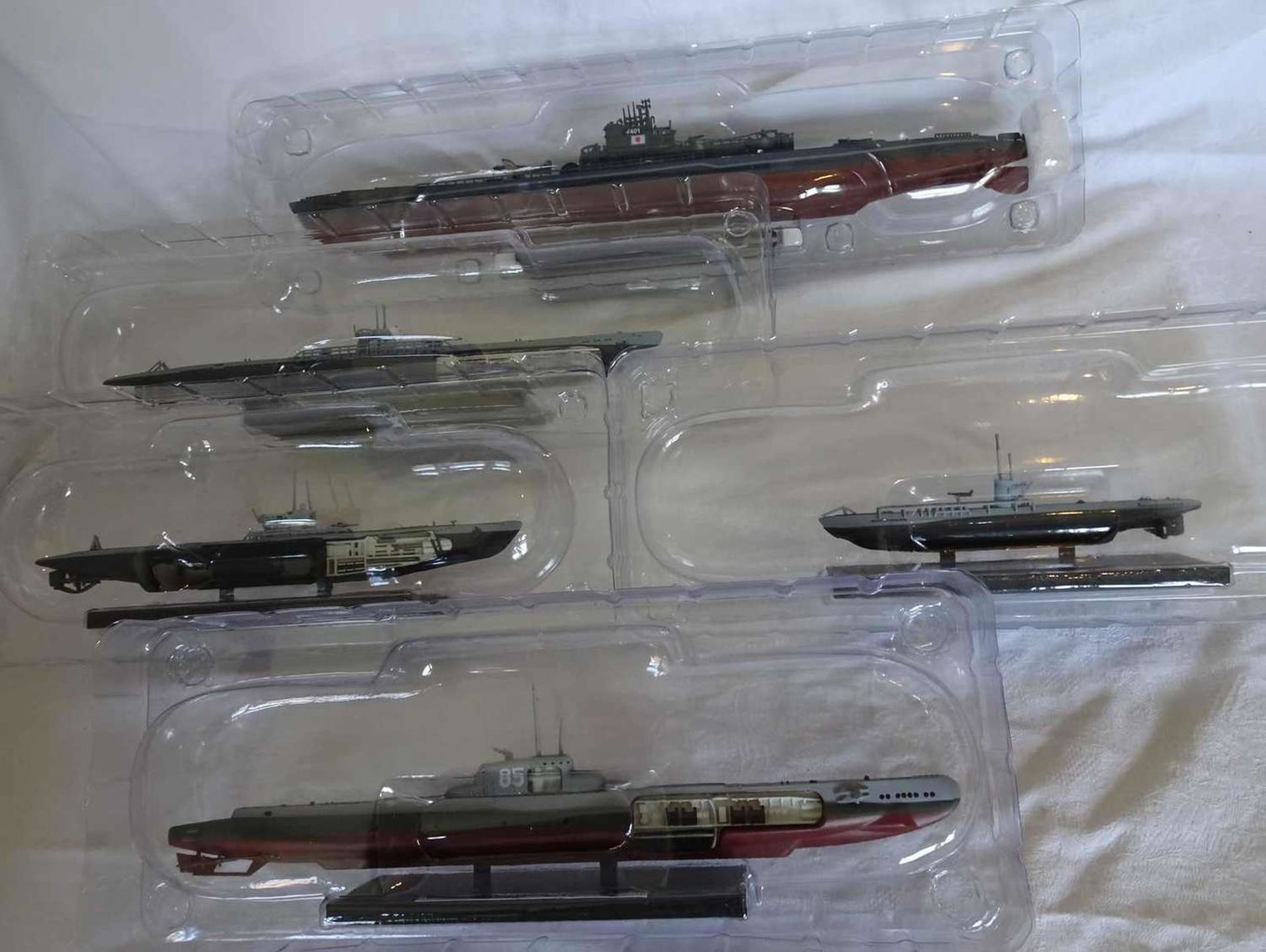 Atlas Collection, submarine models, a total of 10 pieces. With original packaging.Atlas - Bild 2 aus 3