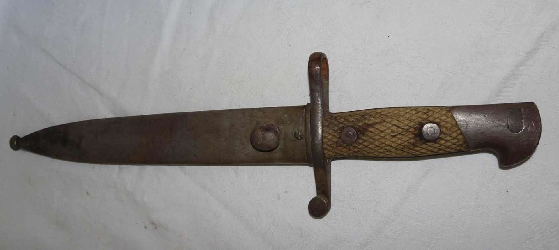 Sidearm / bayonet with metal sheath. FN 3/733. Overall length approx. 40 cm.Seitengewehr / - Image 3 of 3