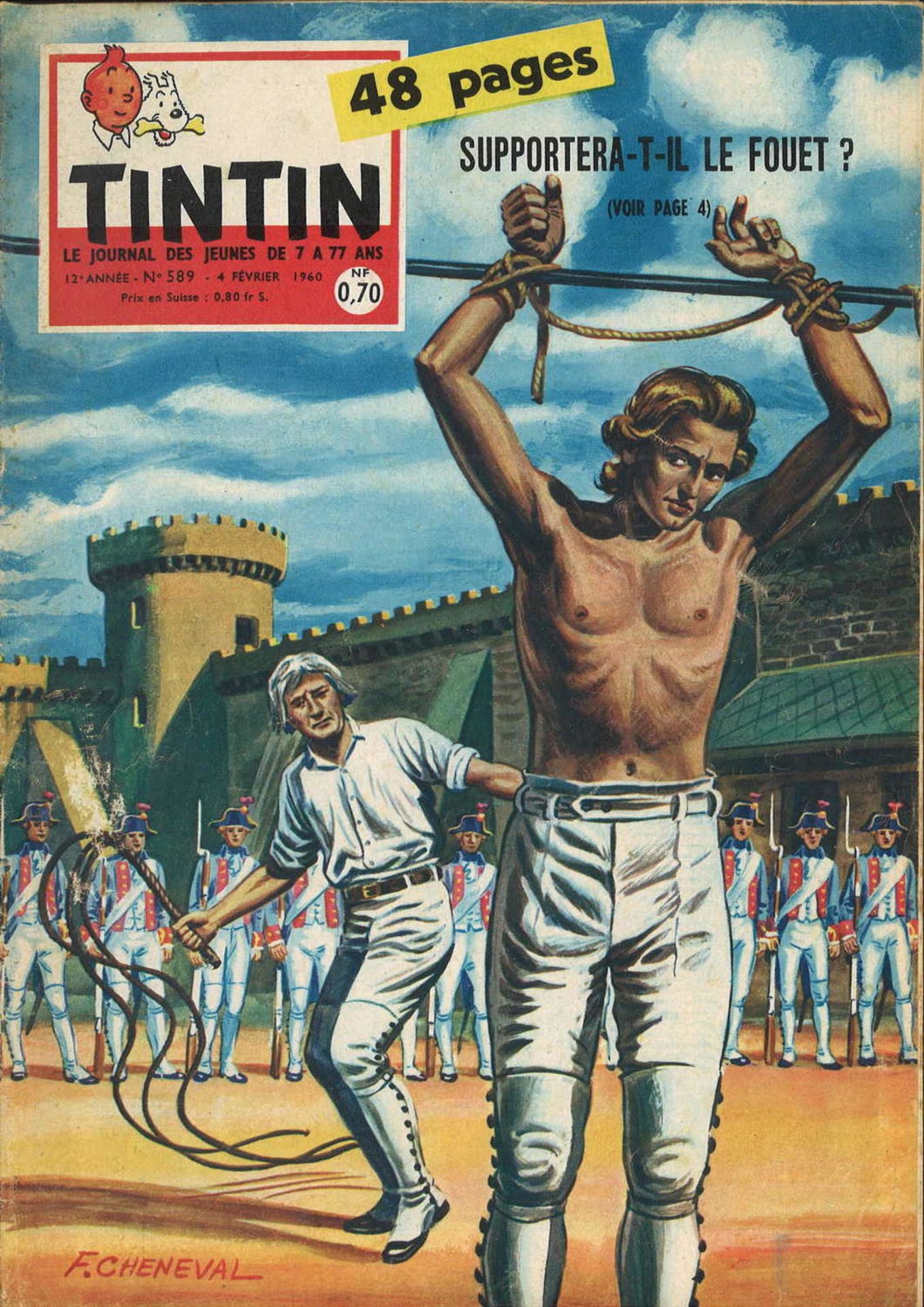 2 comic "Tintin - Chaque Jeudi", here No. 589 - 4 Février 1960 and No. 588 - 28 Janvier 19602 - Bild 3 aus 3