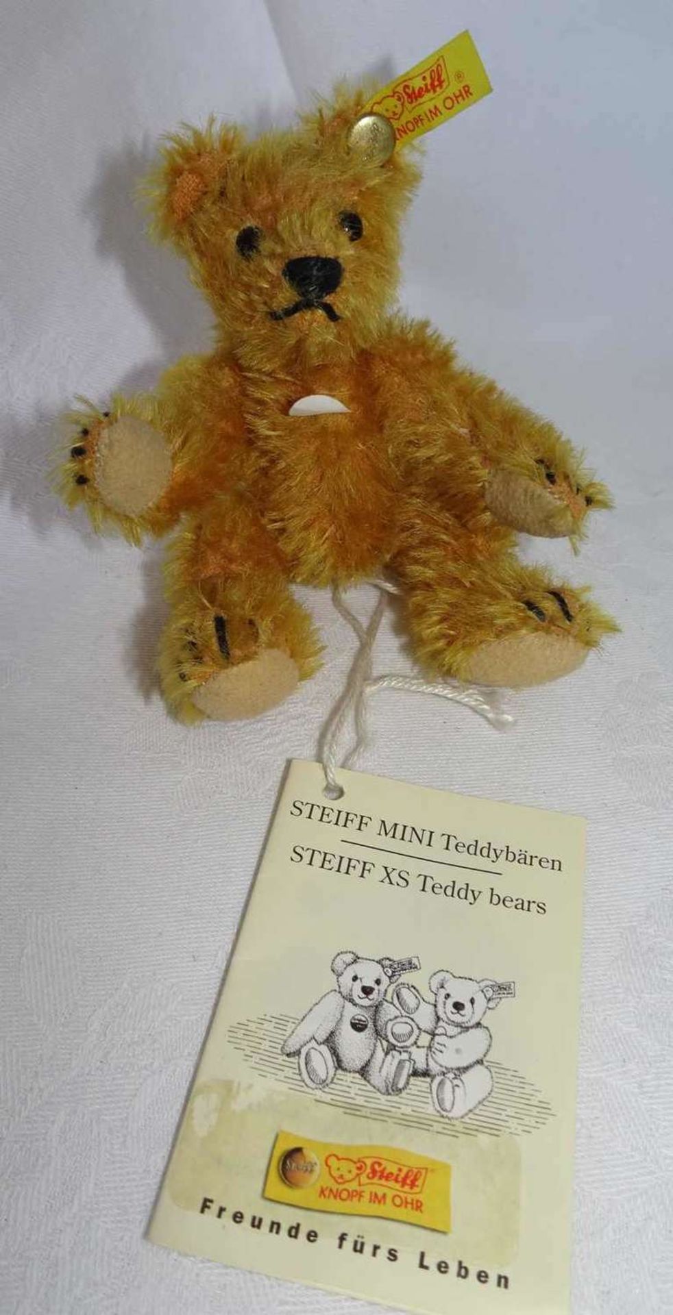 Lot of 4 small teddies, including 1x Steiff Mini Teddy with KSF, etc.Lot von 4 kleinen Teddies, - Bild 2 aus 2