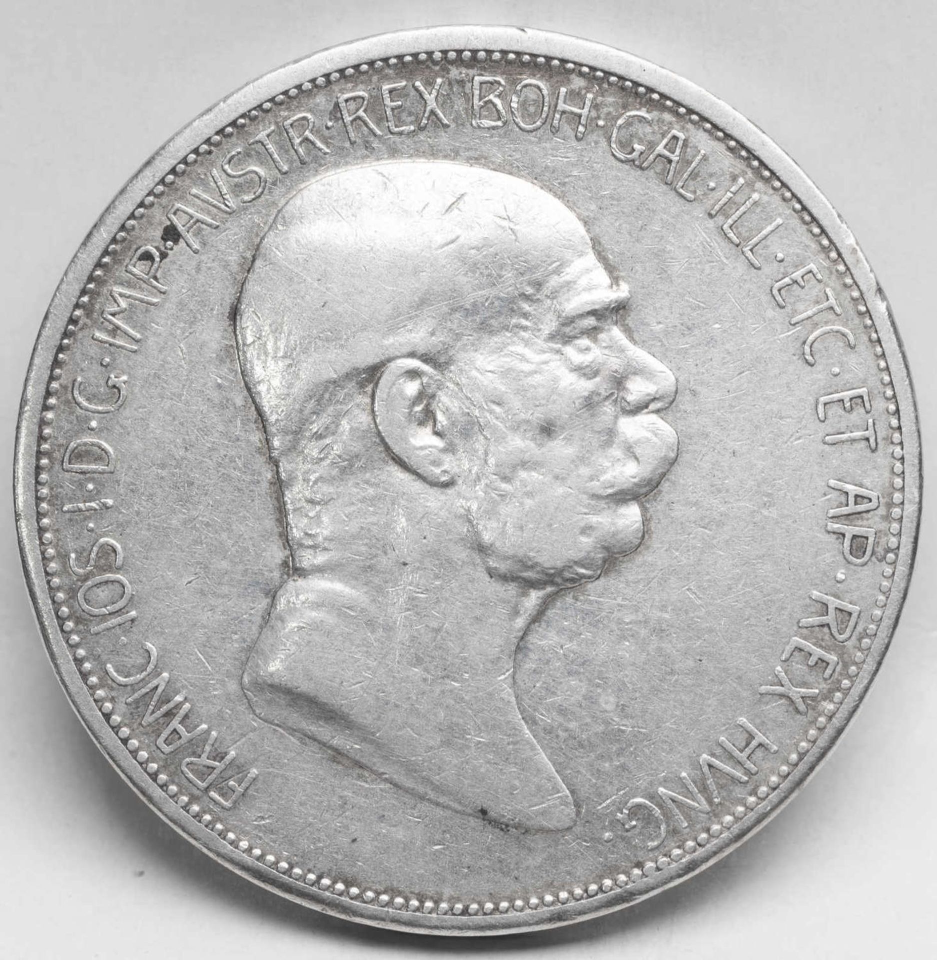 Österreich - Ungarn 1908, 5 Kronen - Silbermünze - Regierungsjubiläum Franz Joseph I. Gewicht: ca.