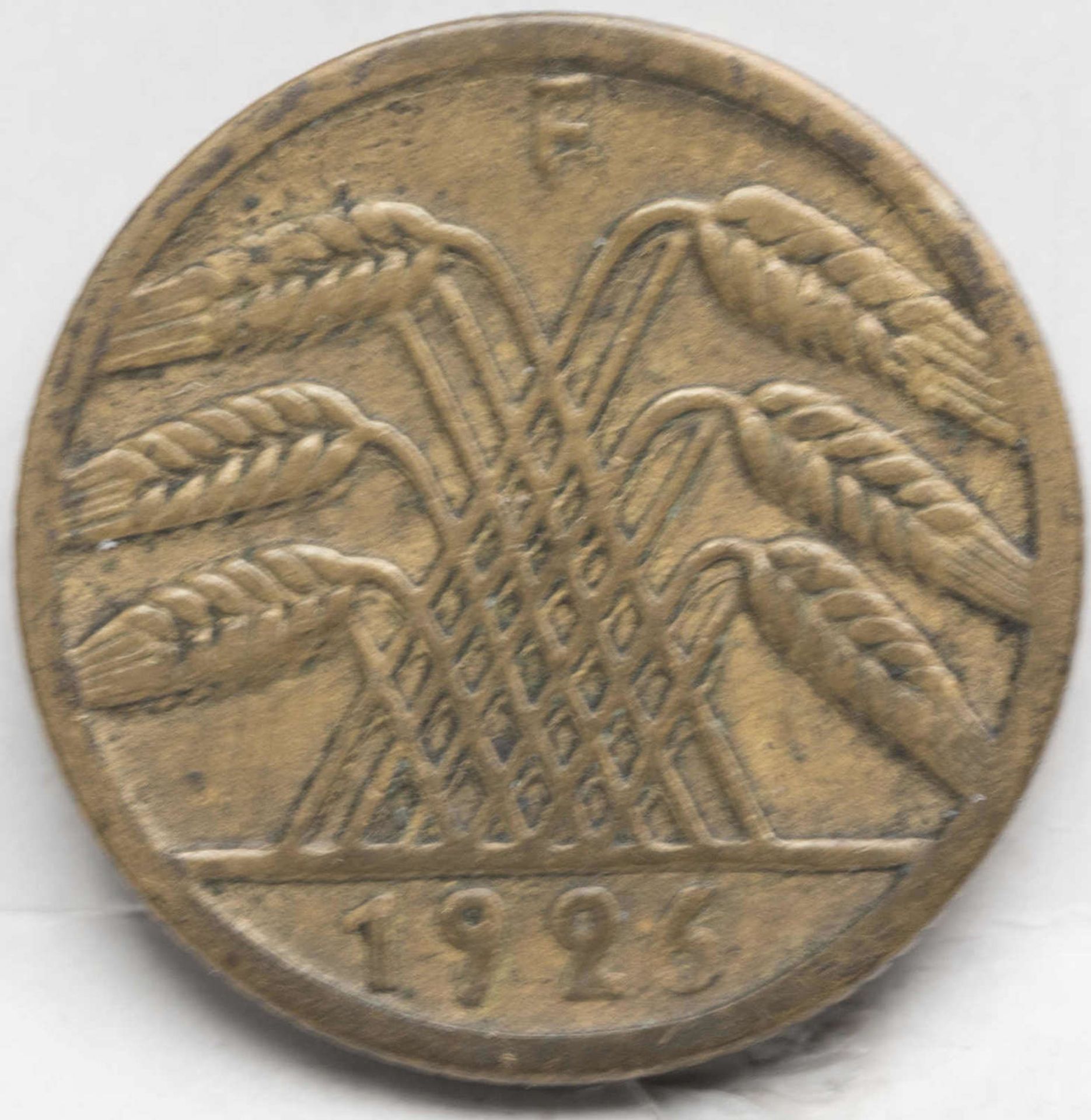 Deutsches Reich 1926 F, 5 Pfennig. Erhaltung: ss.Deutsches Reich 1926 F, 5 Pfennig. Erhaltung: ss. - Bild 2 aus 2