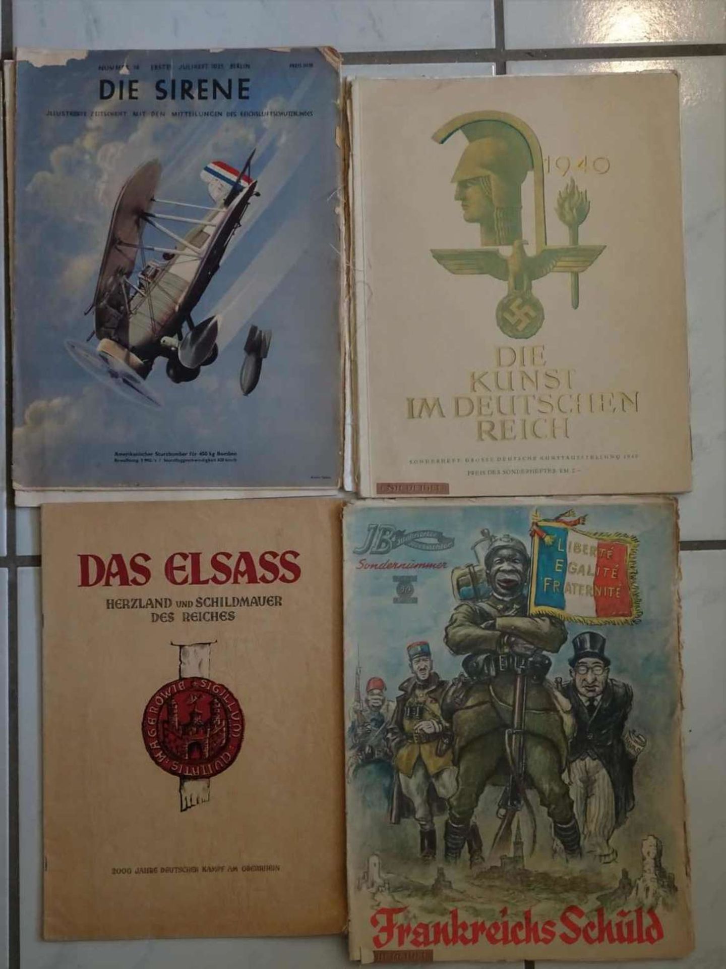 Propaganda sheets, besides The art in the German Reich 1940, JB special issue - Antikomintern,
