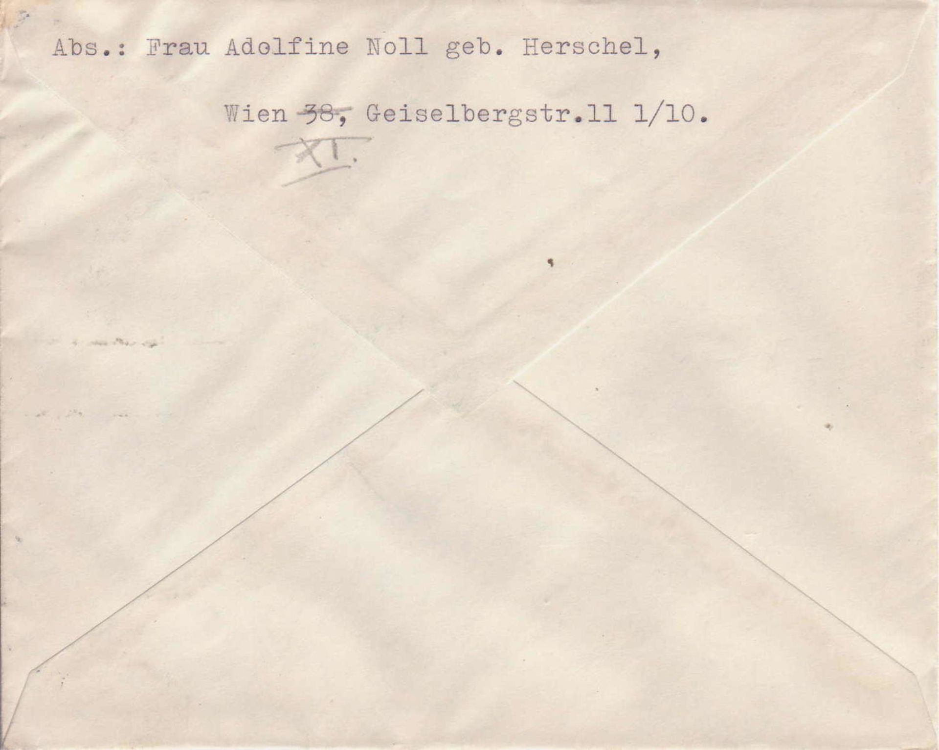 Deutsches Reich 1938, Beleg aus Wien nach Mainz-Bischofsheim, mit Sonderstempel "Ein Volk - ein - Bild 2 aus 2