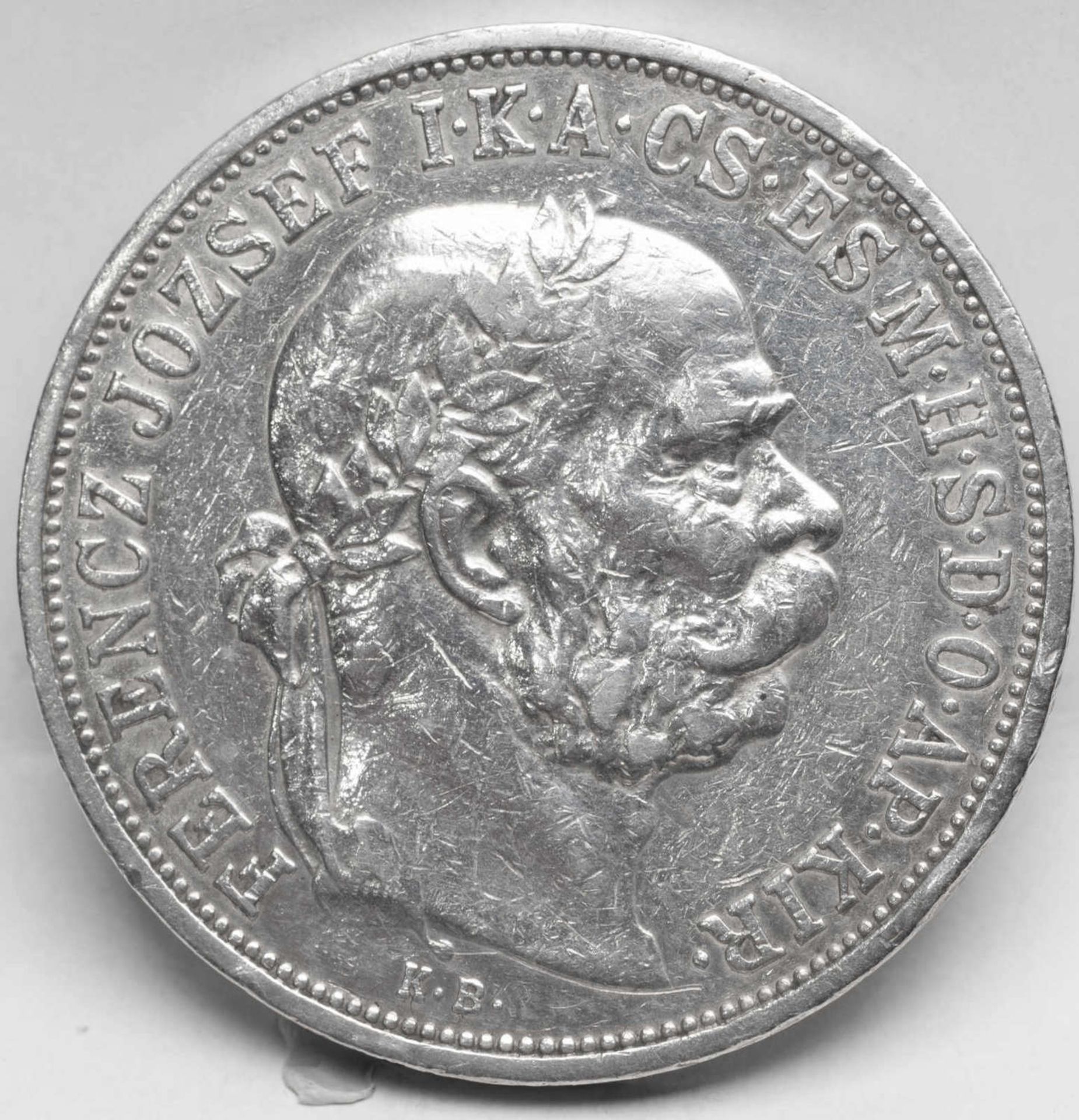 Österreich - Ungarn 1908, 5.- Korona - Silbermünze "Franz Joseph I.". Erhaltung: vz.Österreich -