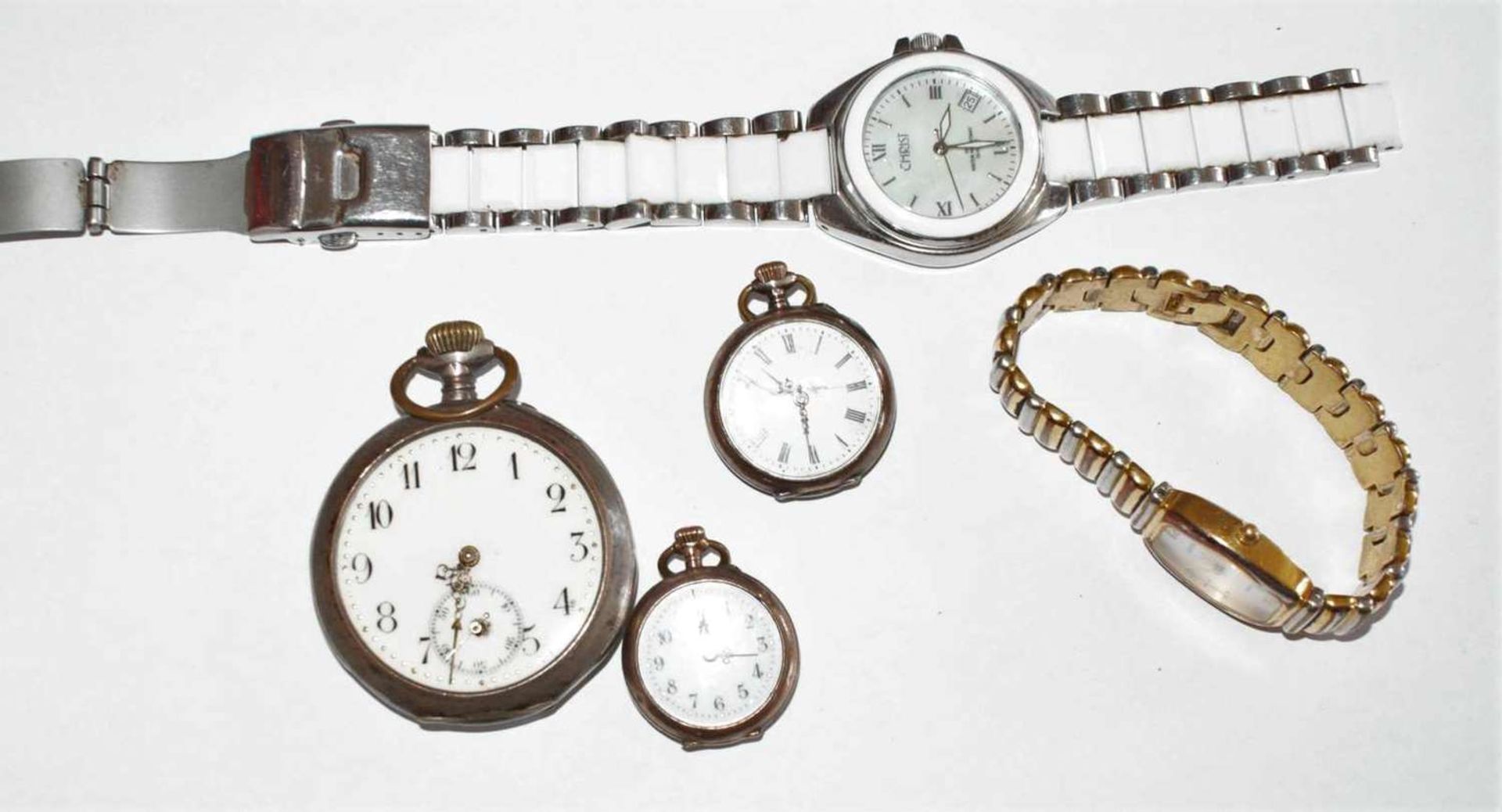 From dissolution - Bastellot watches, 3 pocket watches, etc. Partly silverAus Auflösung -