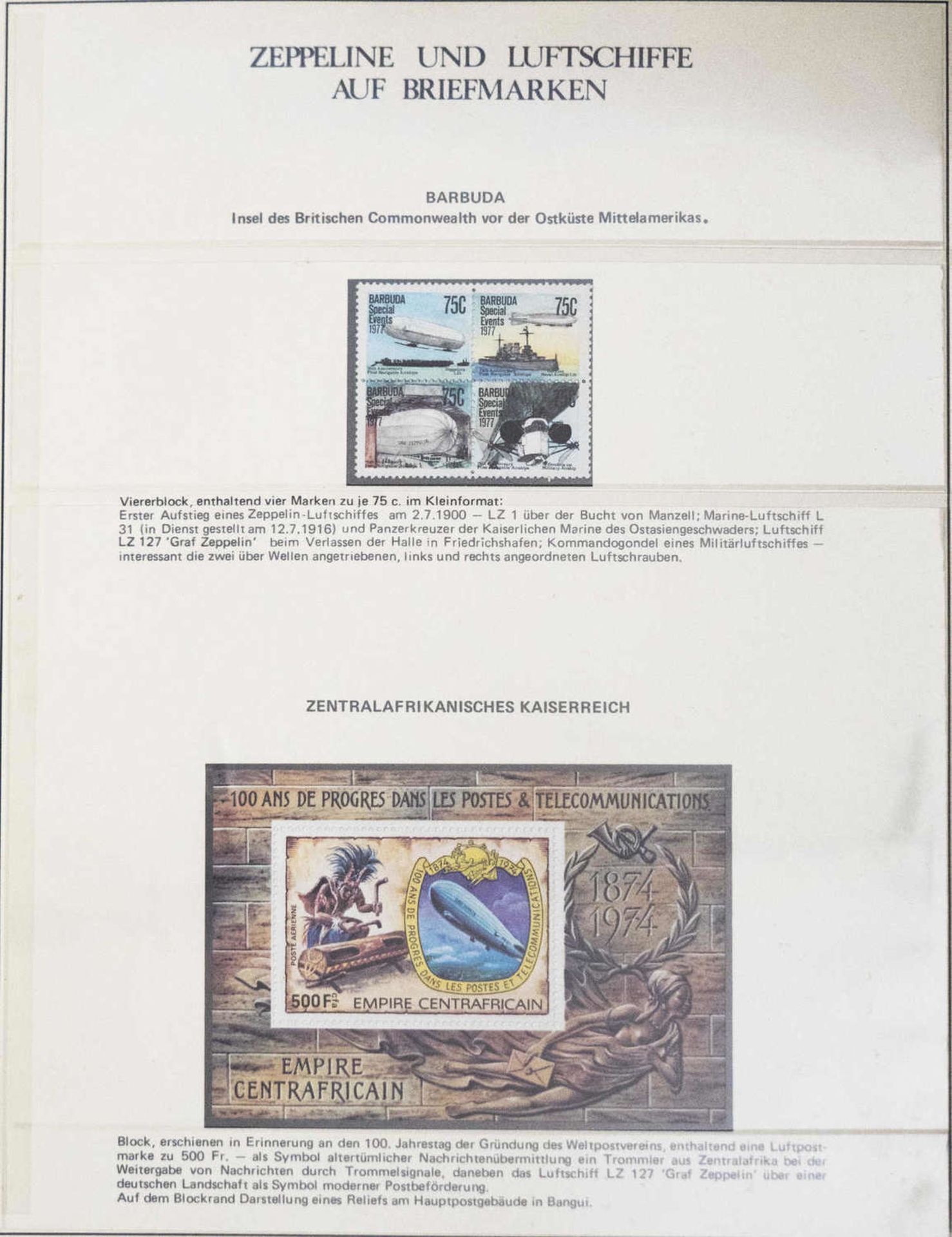 5 - bändige Sammlung Zeppeline und Luftschiffe auf Briefmarken und Briefe mit schöner - Bild 5 aus 17